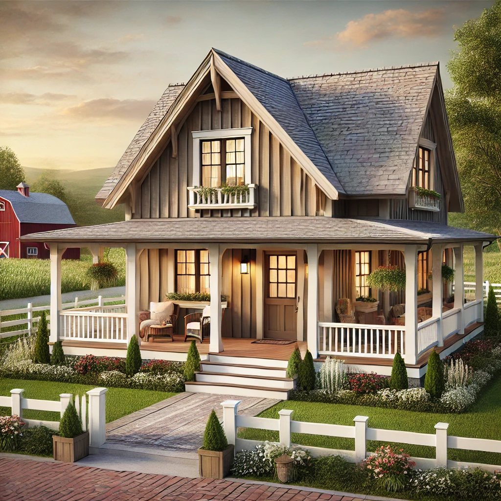 Classic Colonial Bungalow House Design