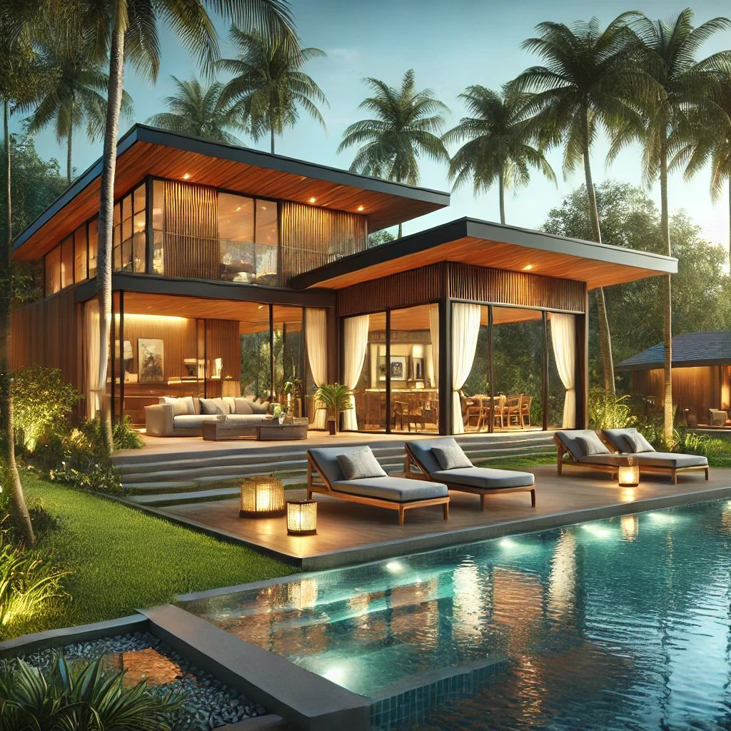 Classic Colonial Bungalow House Design