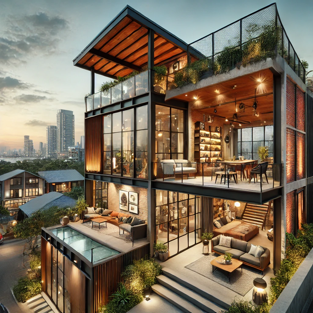 Classic Colonial Bungalow House Design