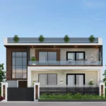 Modern house elevation